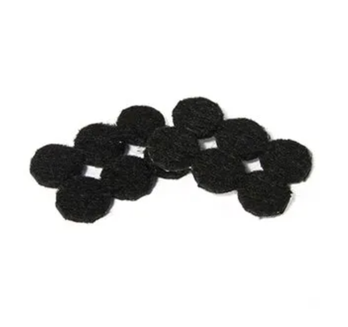 Self-Adhesive Round Black Felt Furniture Pads - .75"– 24pk
