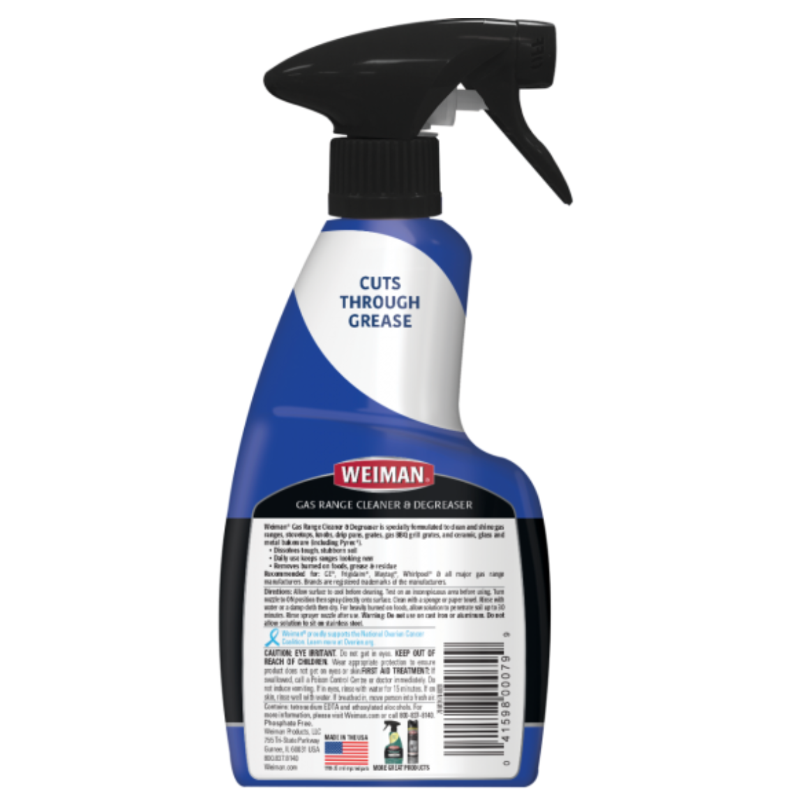 Weiman Gas Range Cleaner and Degreaser - 12 oz