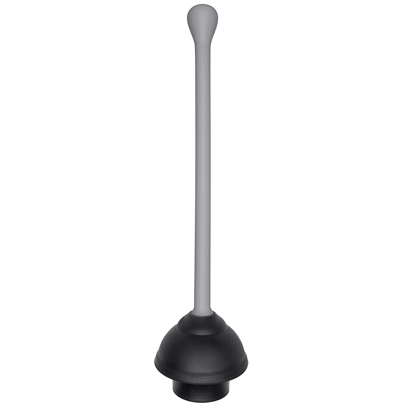 OXO Good Grips Toilet Plunger with Holder - Gray