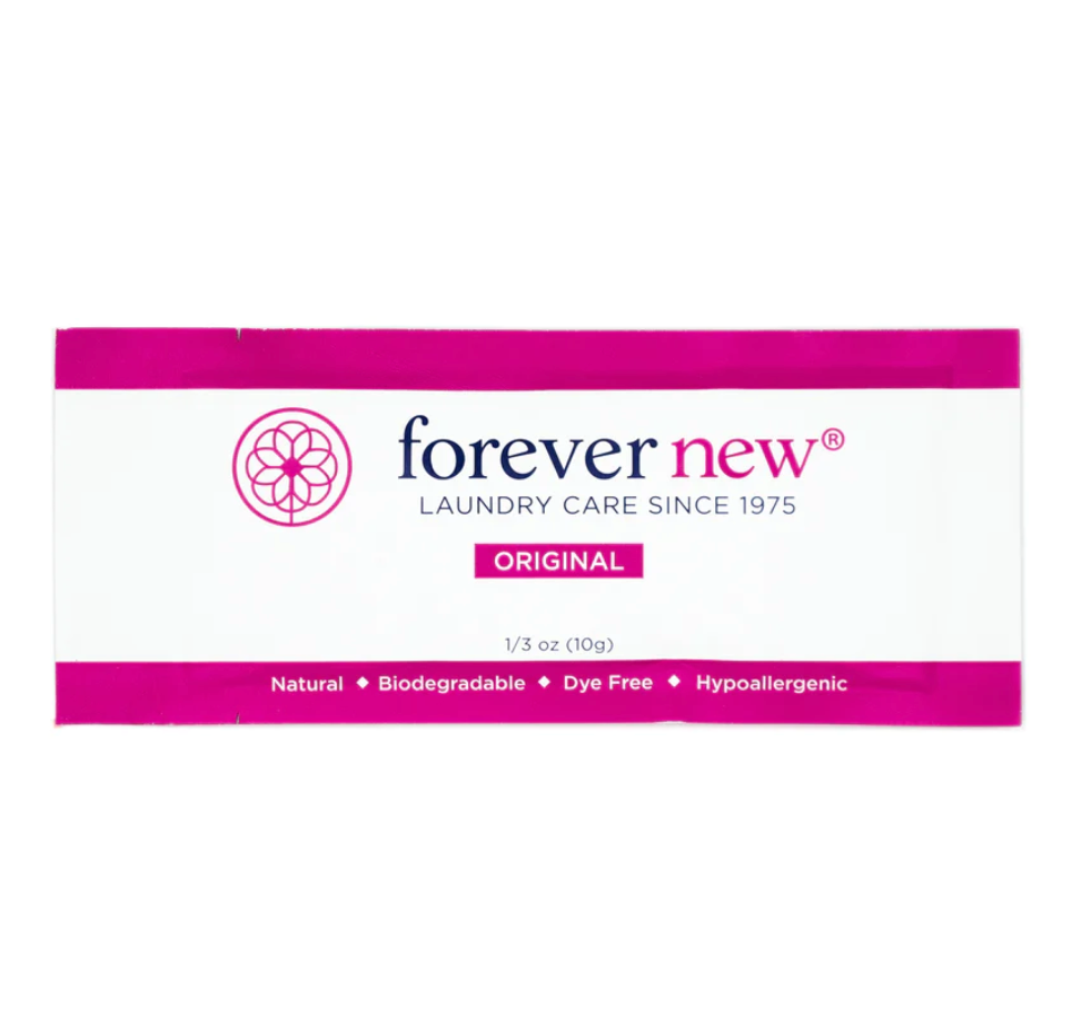 Forever New Original Fabric Care Liquid Wash Detergent Single Travel Pack – 0.33 fl oz