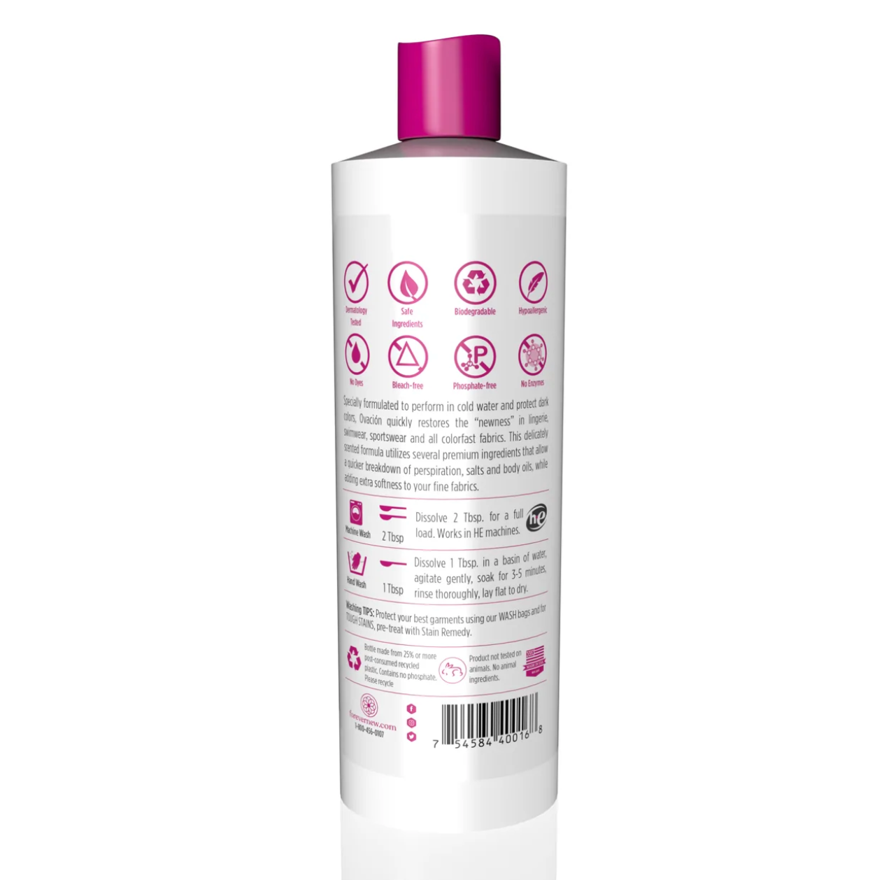 Forever New Ovación Liquid Detergent for Dark Delicates – 16oz.