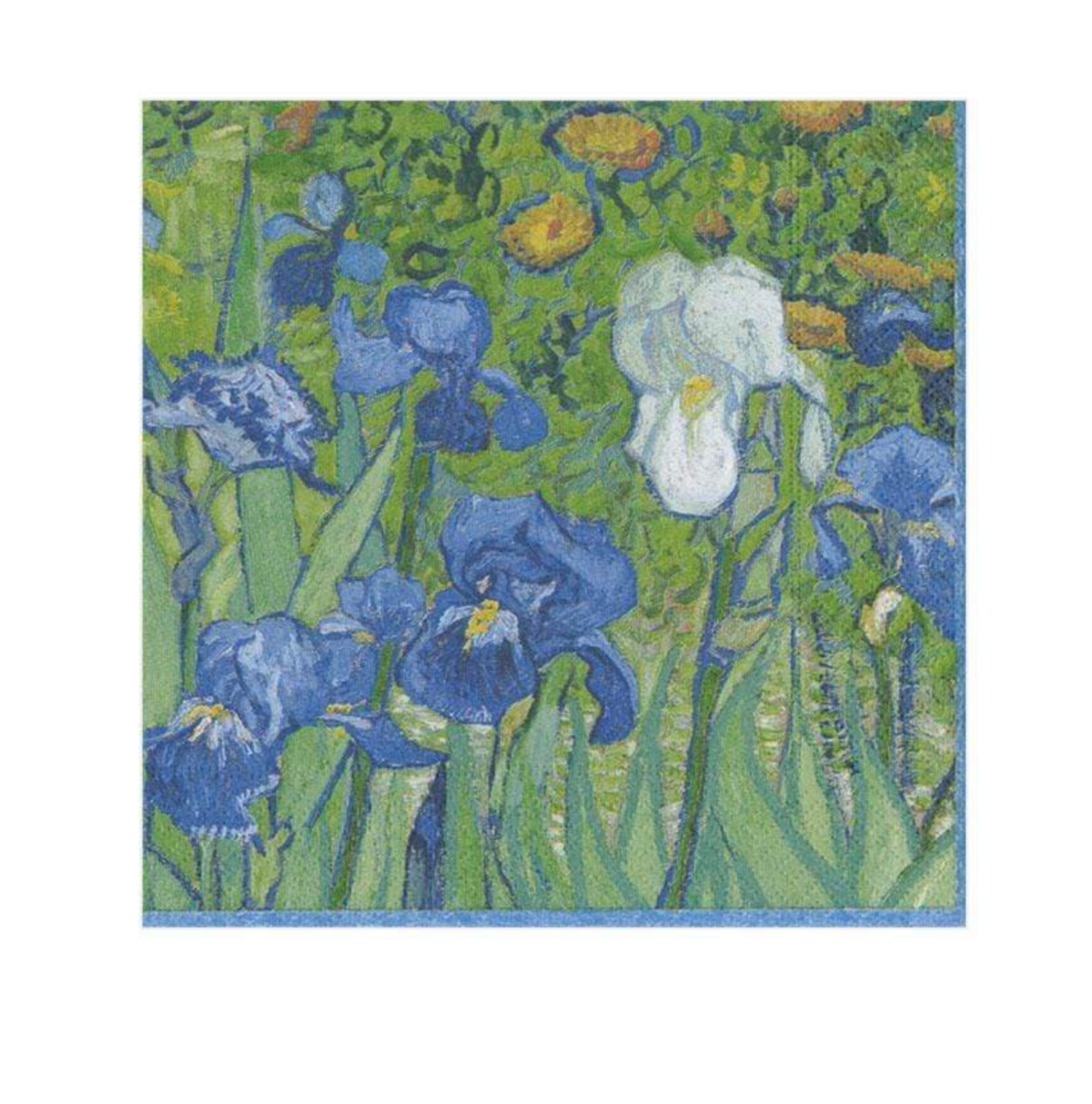 Caspari Van Gogh Irises Cocktail Napkins - 20pk