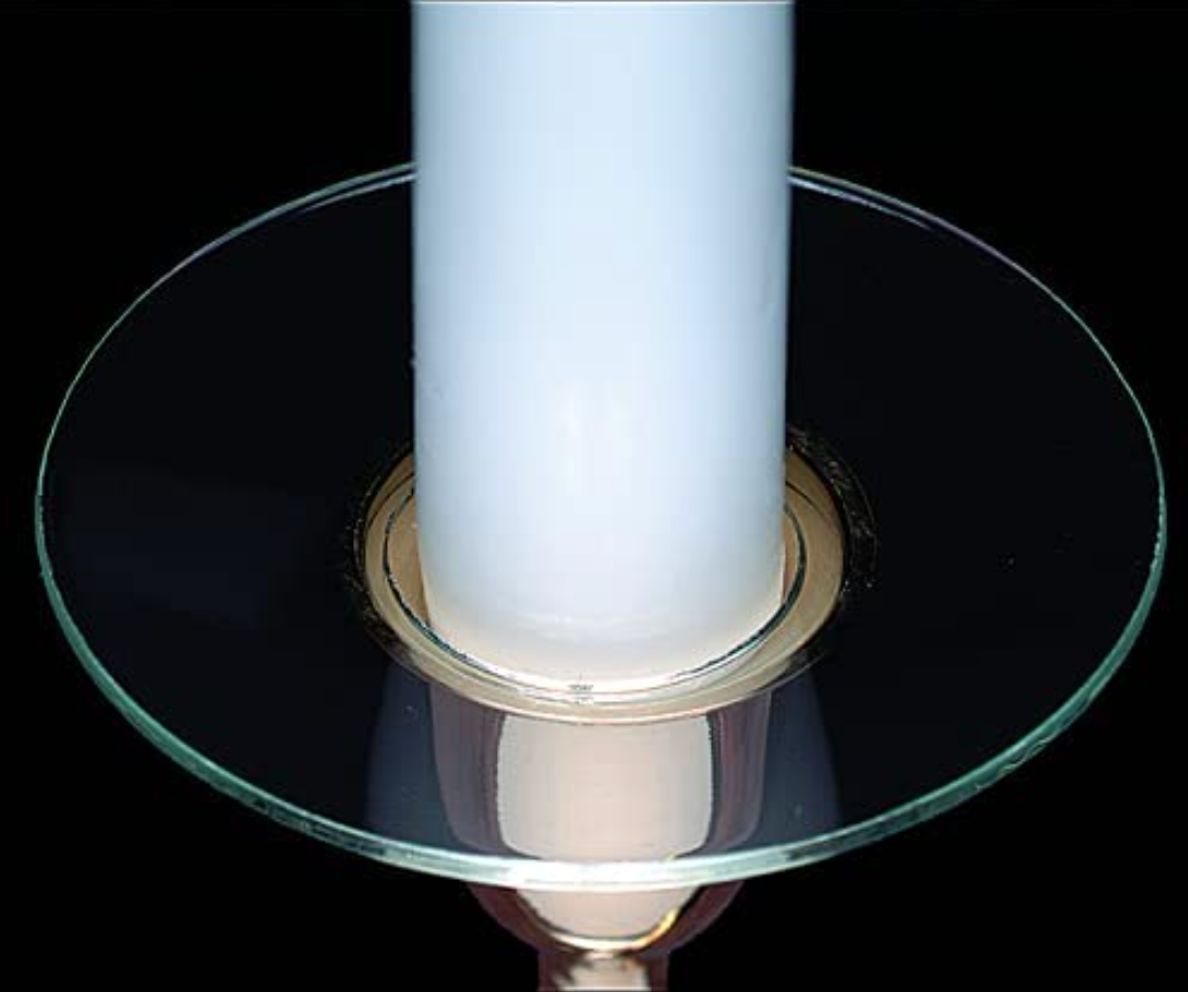 Glass Candle Bobeches – Set of 12