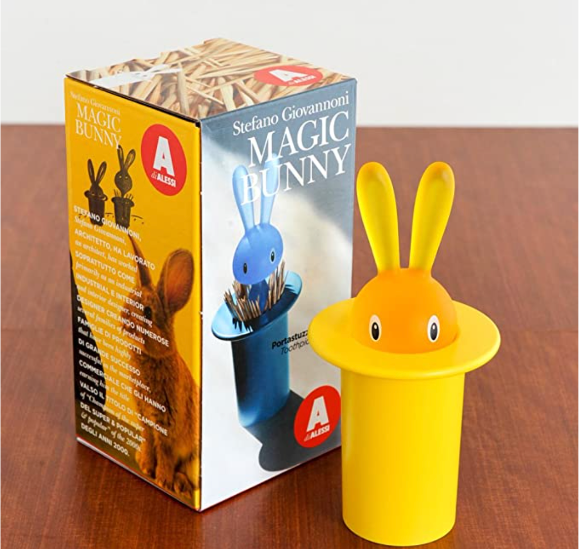 Alessi Magic Bunny Toothpick Holder – Yellow
