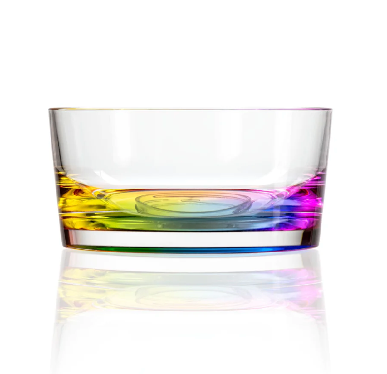 Teardrop Rainbow Reflections Acrylic Bowl – 6"