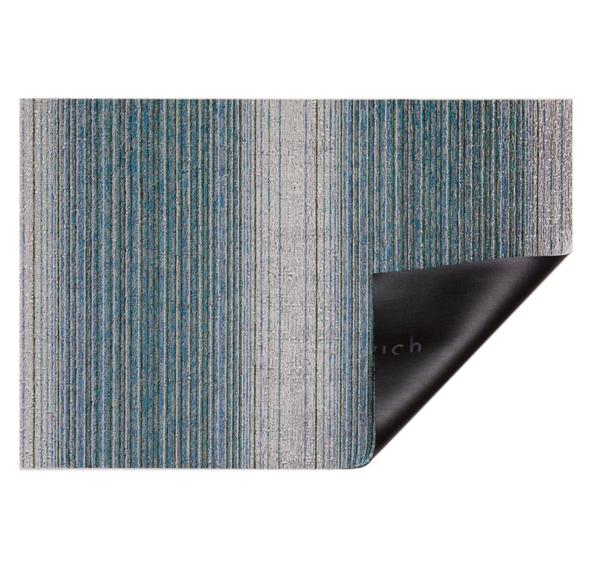 Chilewich Fade Shag Woven Door Mat – Lagoon – 24" x 36"
