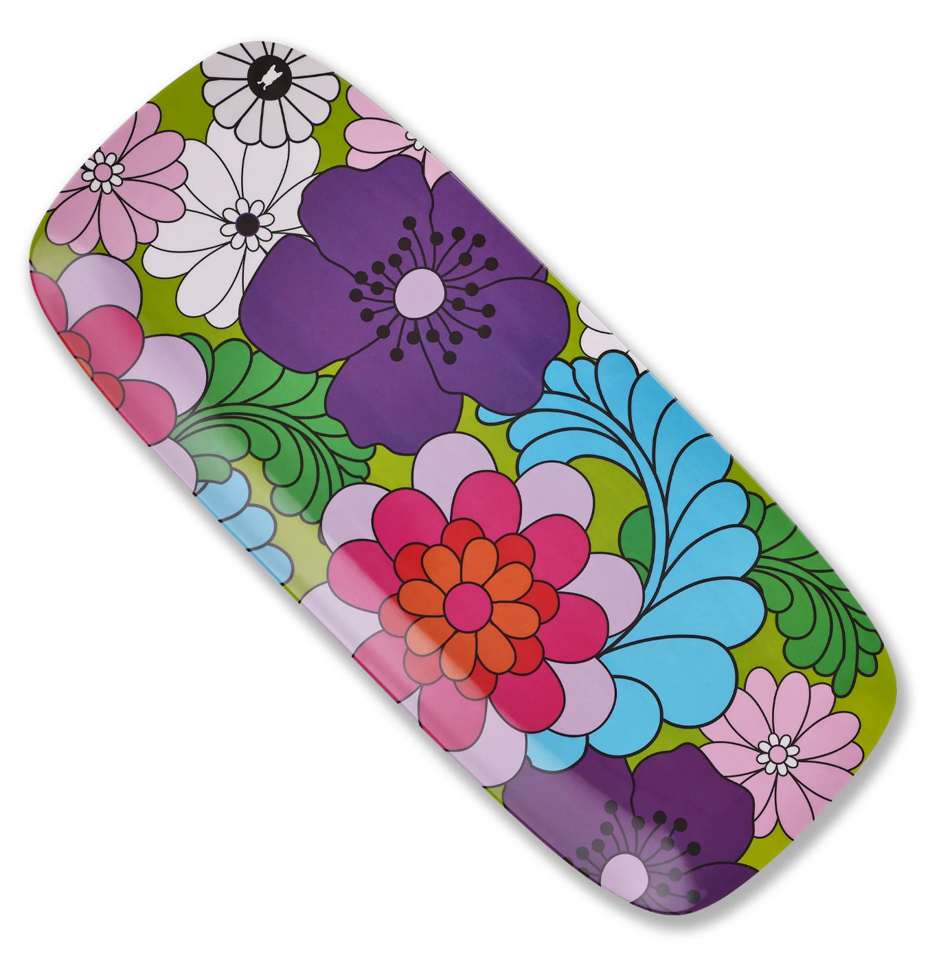 French Bull Garden Floral Melamine Rectangular Platter – 19" x 8"