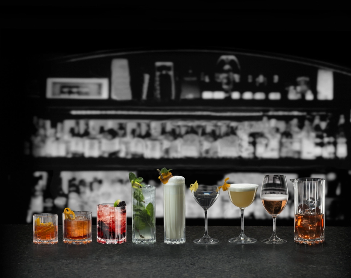 Riedel Drink Specific Collection – Crystal Rocks & Highball Glasses – Set of 8