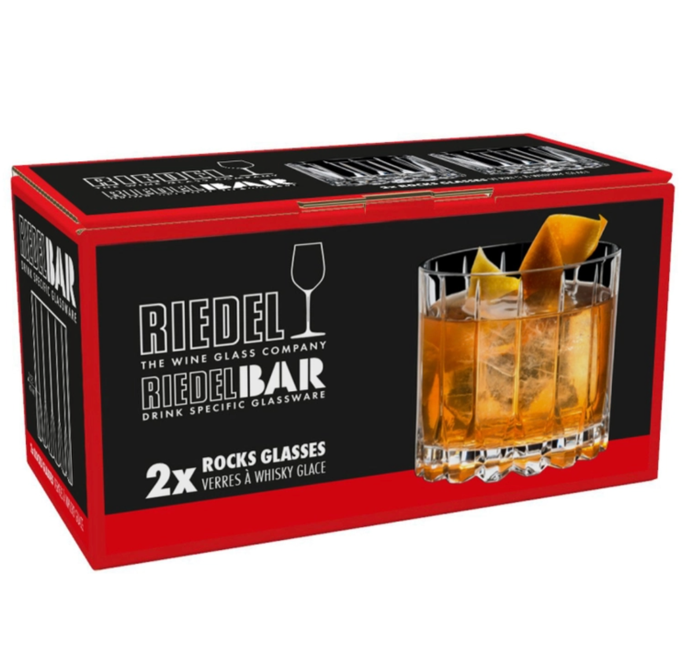 Riedel Drink Specific Collection – Crystal Rocks Glasses – Set of 2 – 10oz.