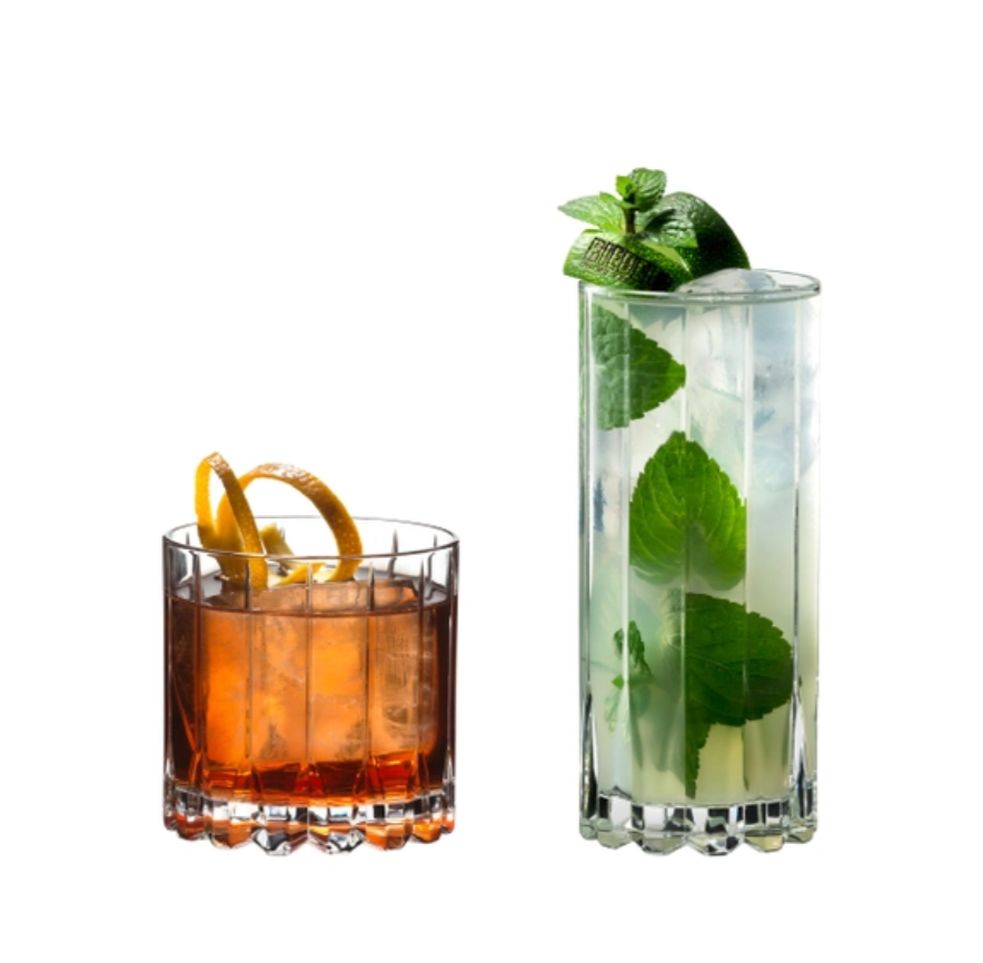 Riedel Drink Specific Collection – Crystal Rocks & Highball Glasses – Set of 8