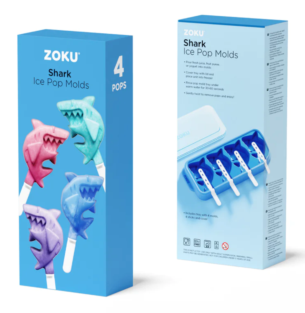 Zoku Sharks Ice Pop Molds
