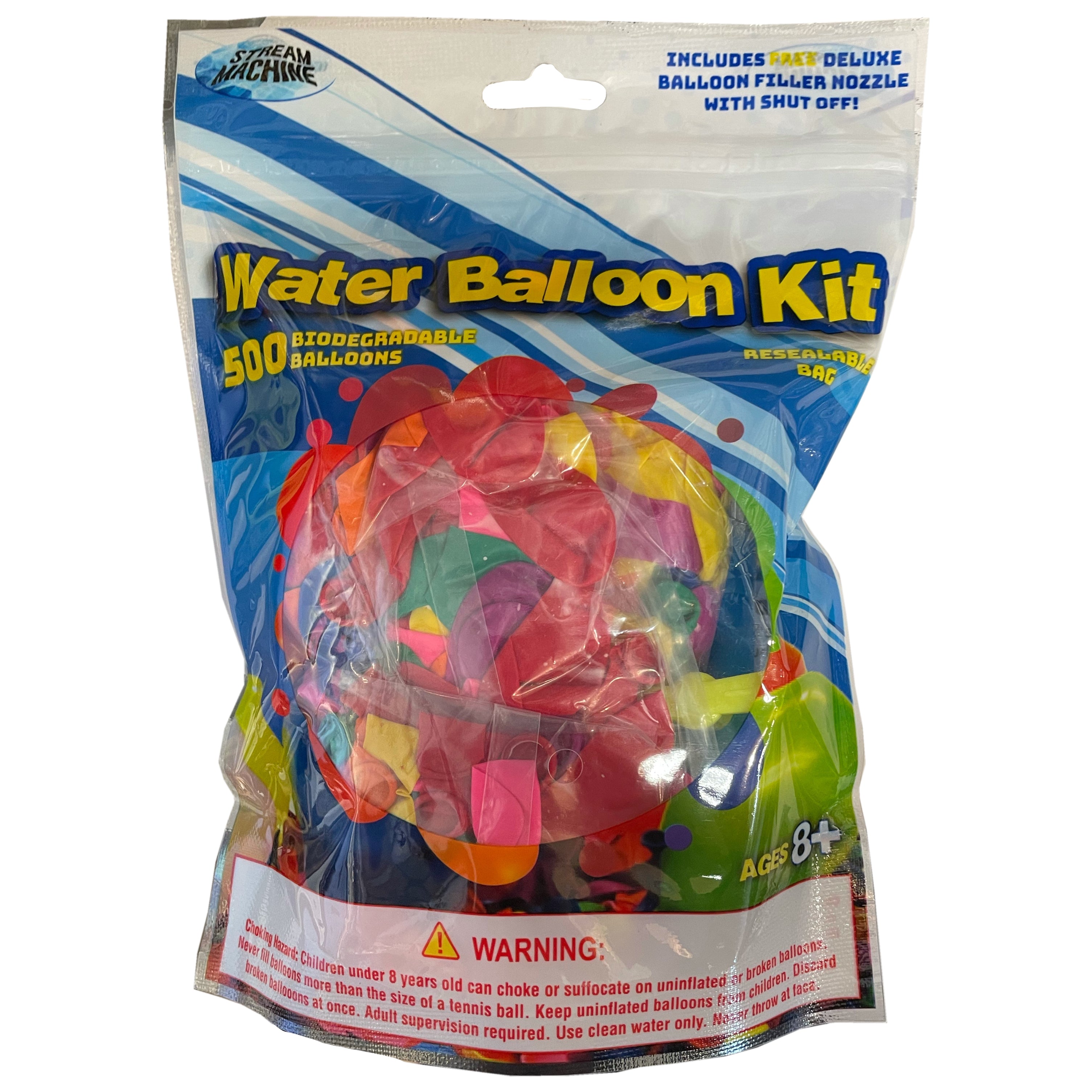 Water Balloon Kit 500 Balloons With Filler Nozzle S. Feldman Housewares Water Balloon Kit 500 Balloons With Filler Nozzle S. Feldman Housewares