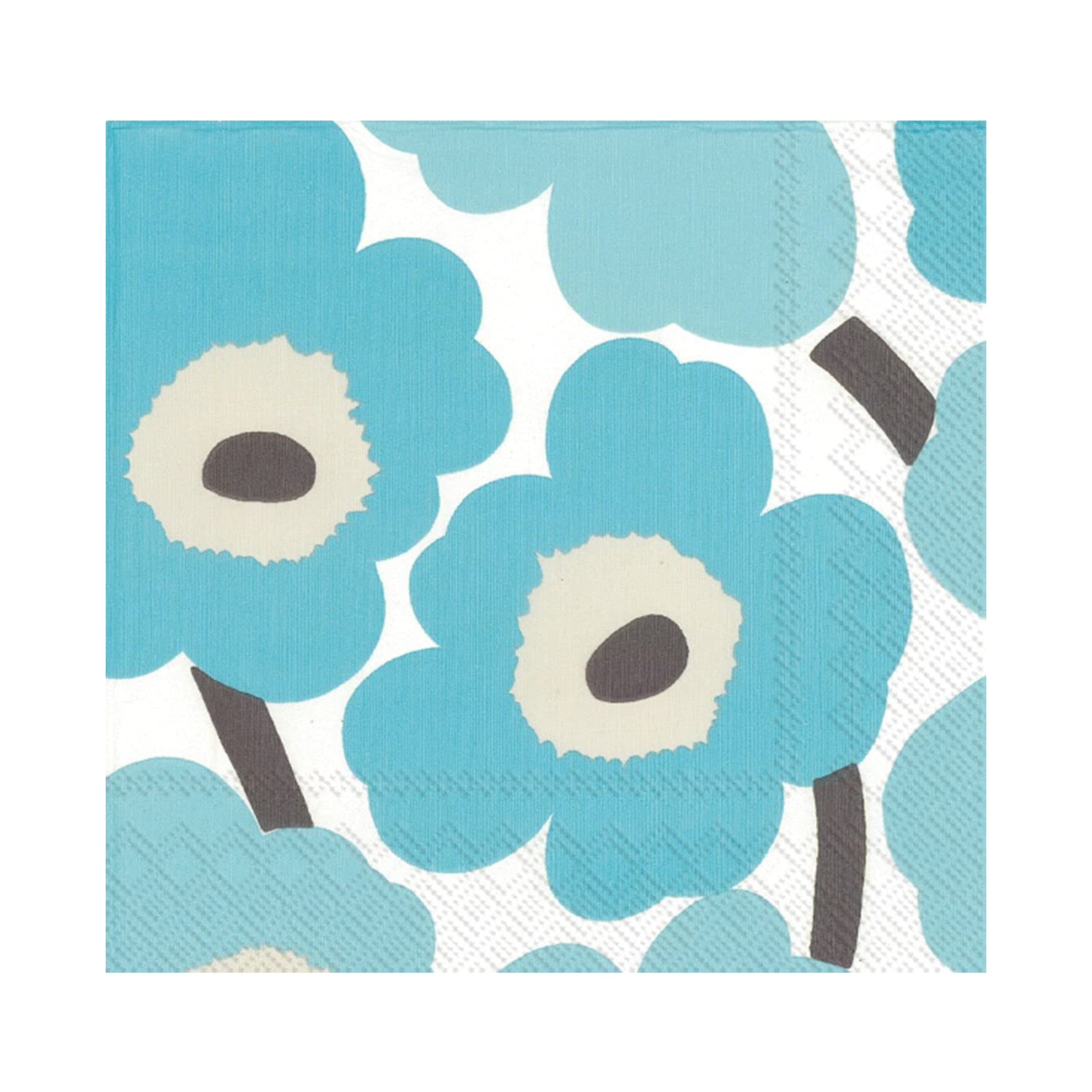 Marimekko Cocktail Beverage Napkins | Turquoise – 20pk