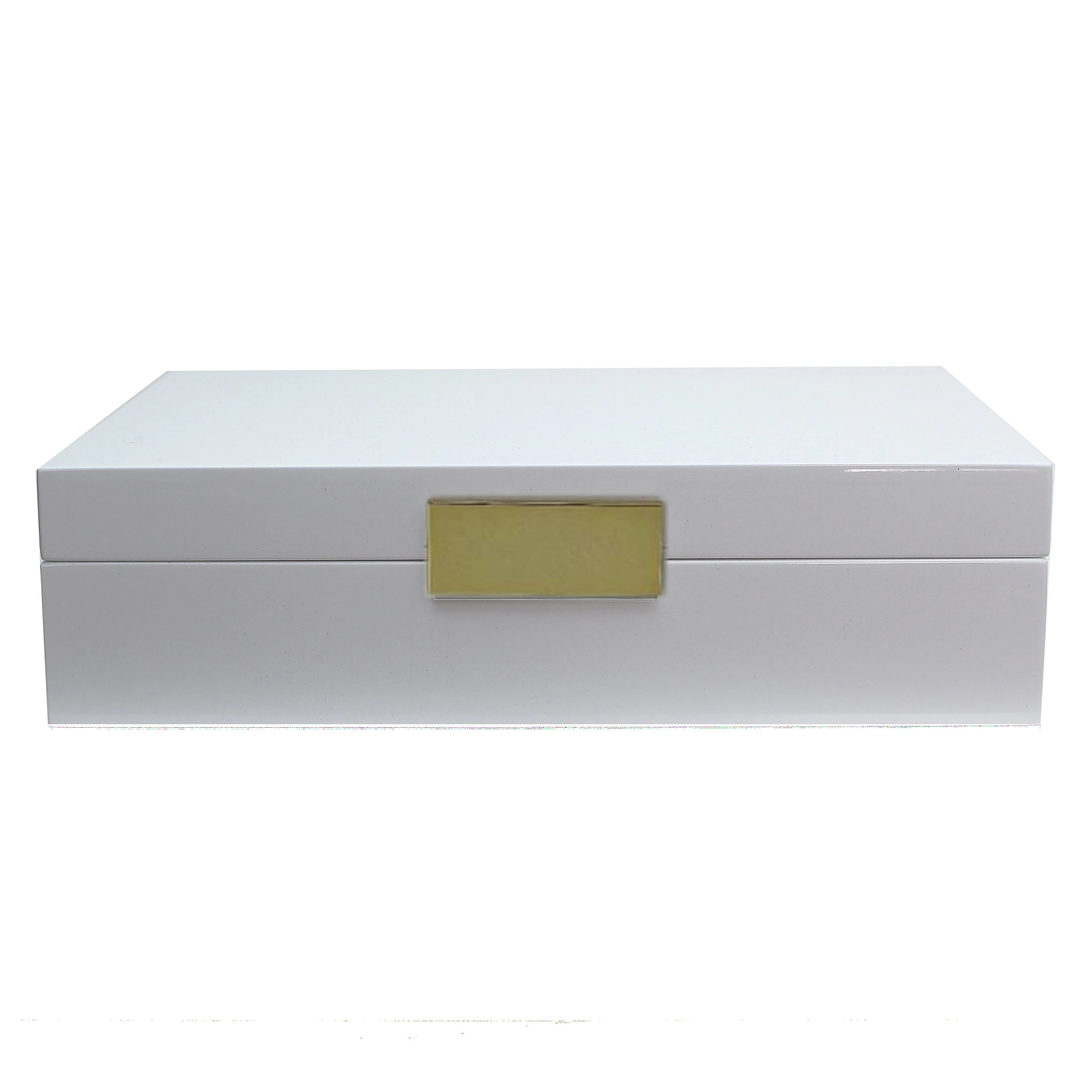 Addison Ross Large White Lacquer Storage Box