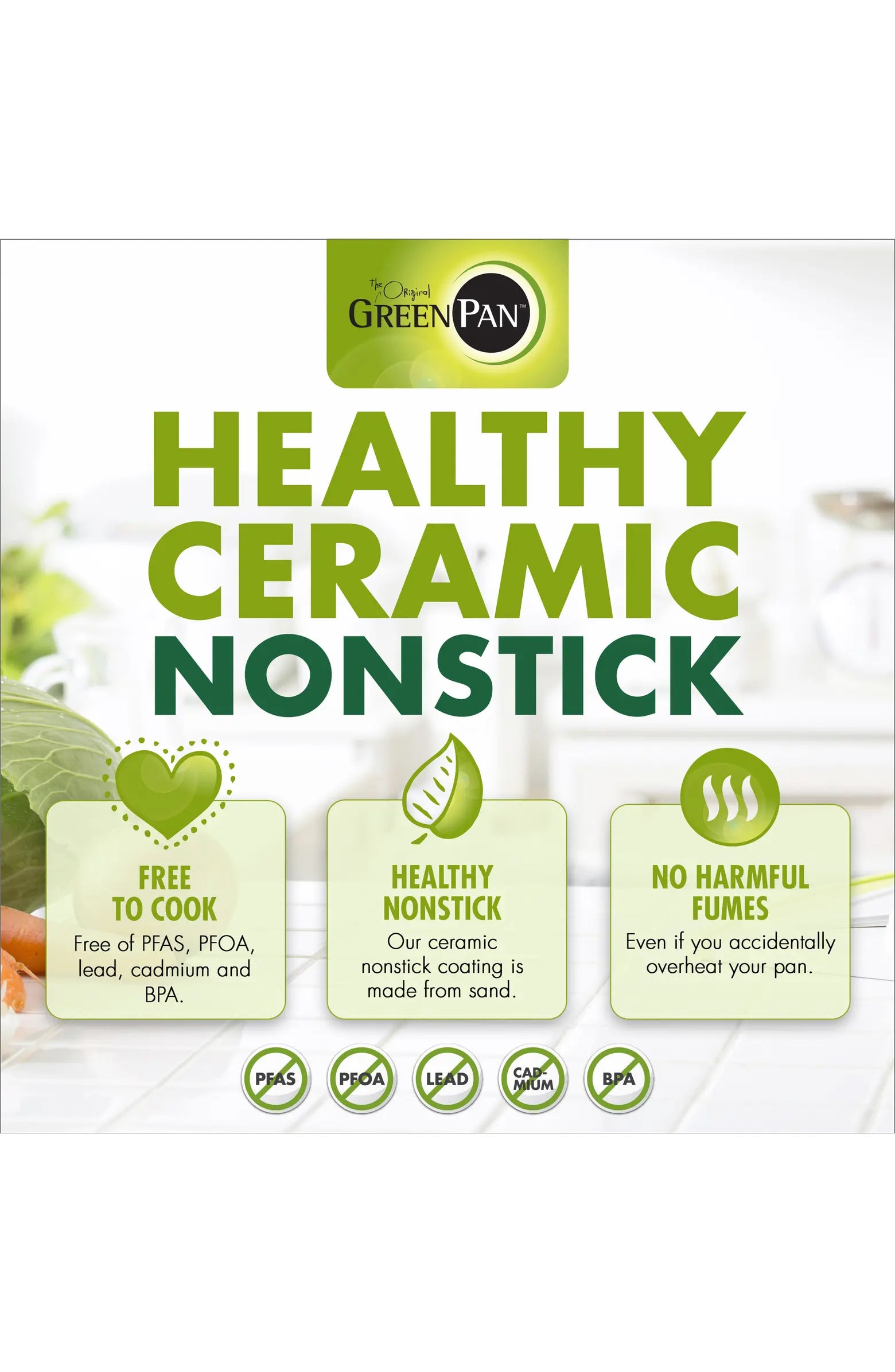 GreenPan Venice Pro Stainless Steel Ceramic Nonstick Saucepan with Lid – 1.6qt