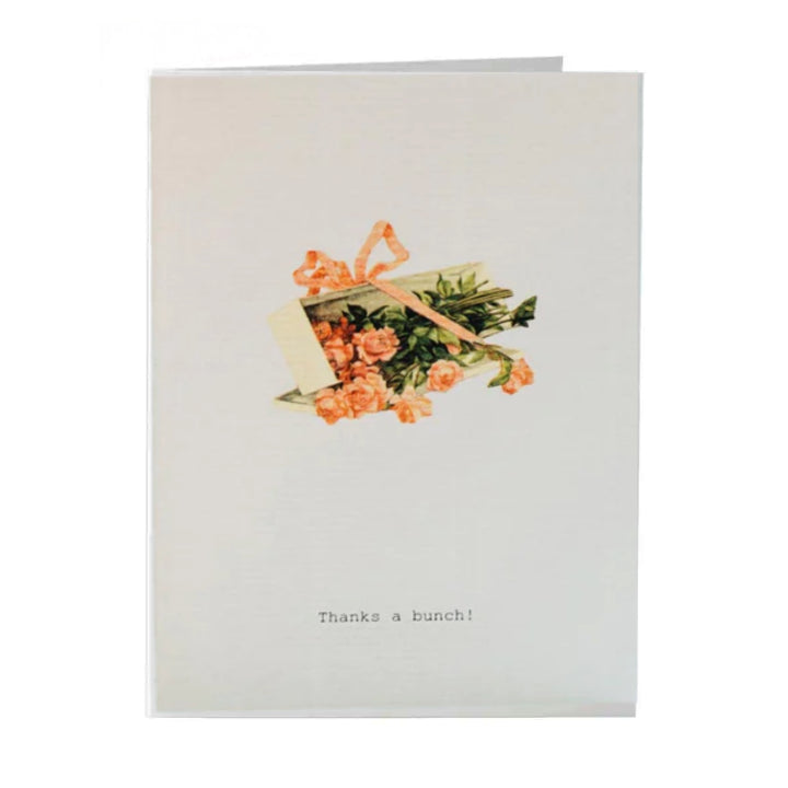 Thanks A Bunch Glitter Greeting Card – 3.5" x 5"