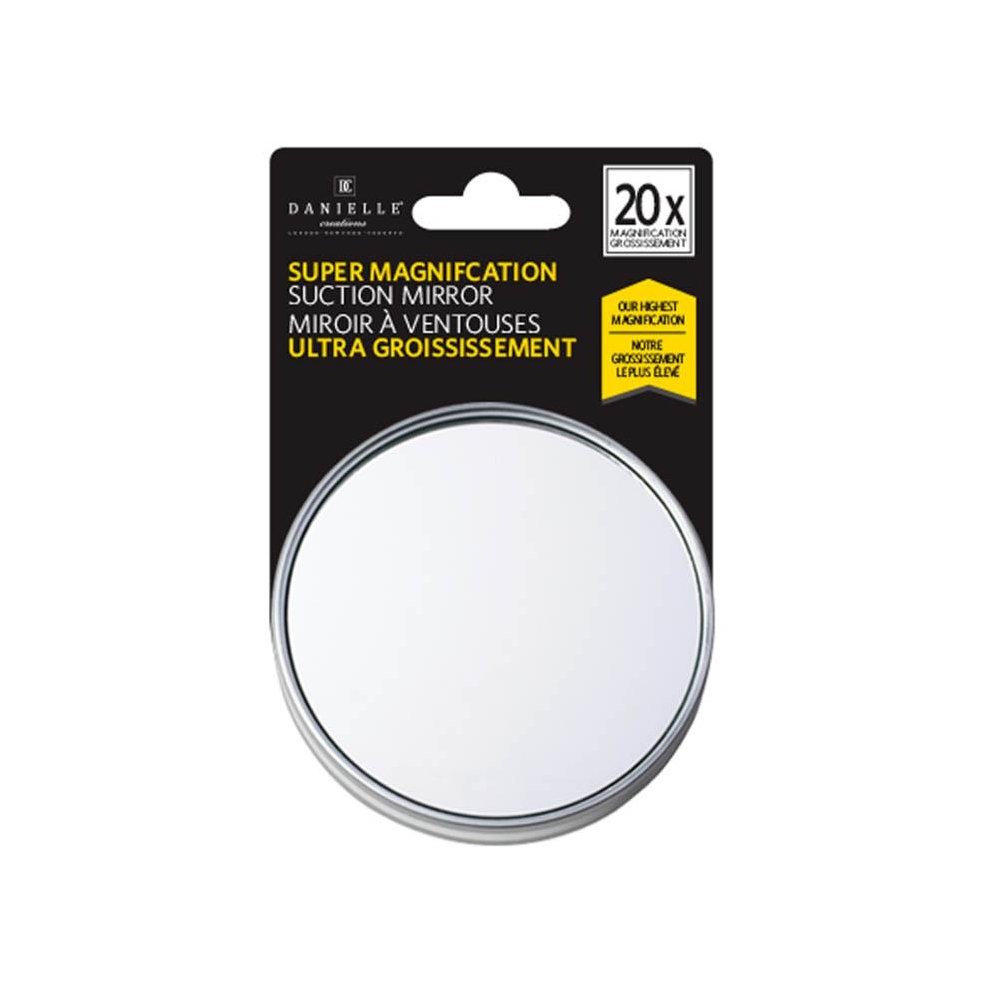 Suction Cup Mirror – Silver – 20x Magnification