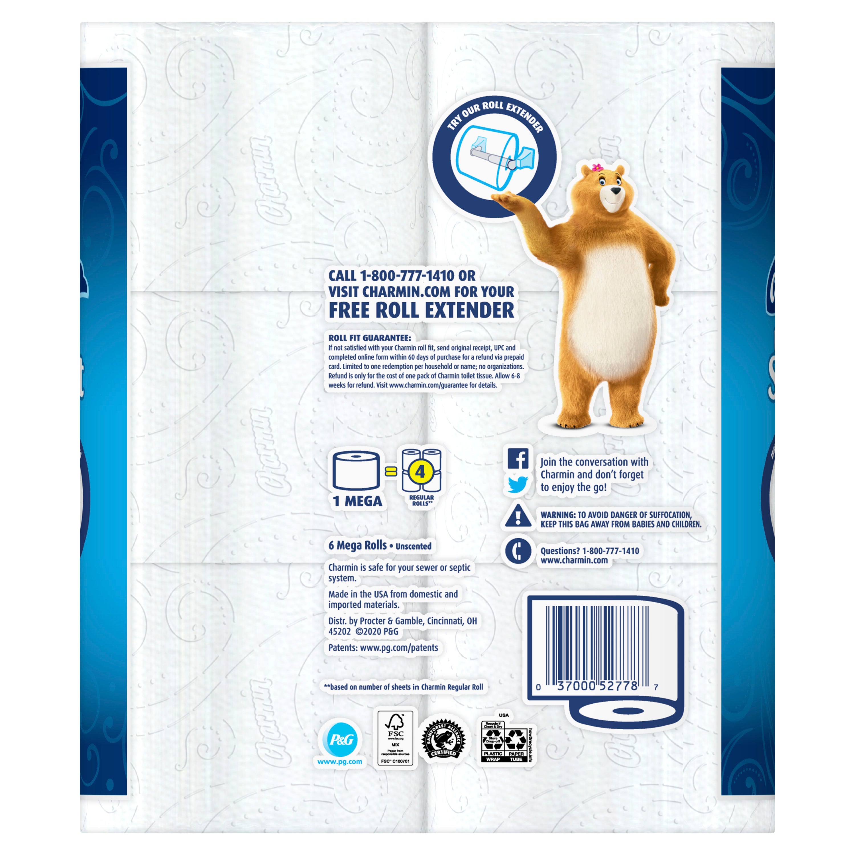 Charmin Ultra Soft Toilet Paper – 6 Mega Rolls – Upper East Side Delivery Only
