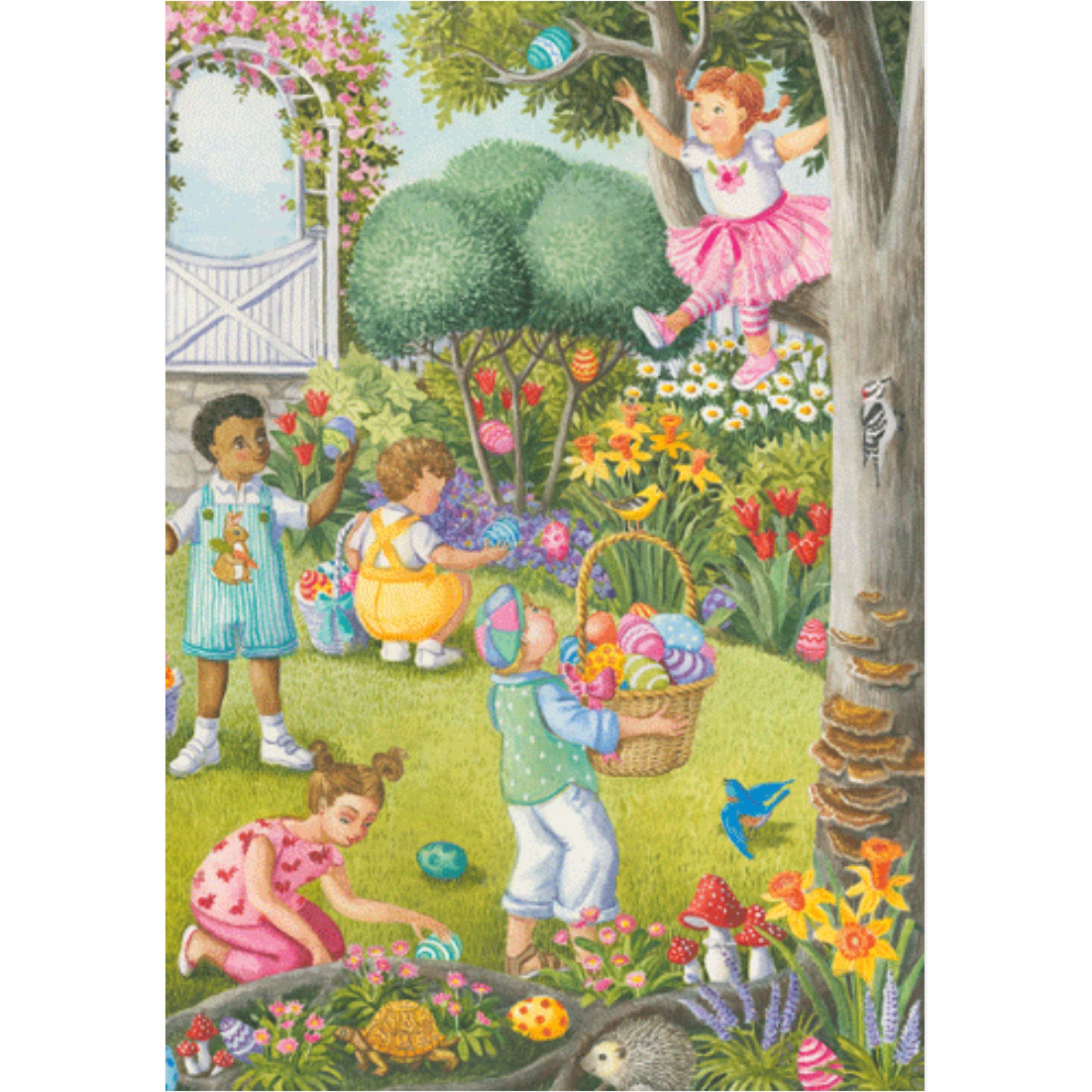 Caspari Easter Card – Egg Hunt – 1 Card & 1 Envelope