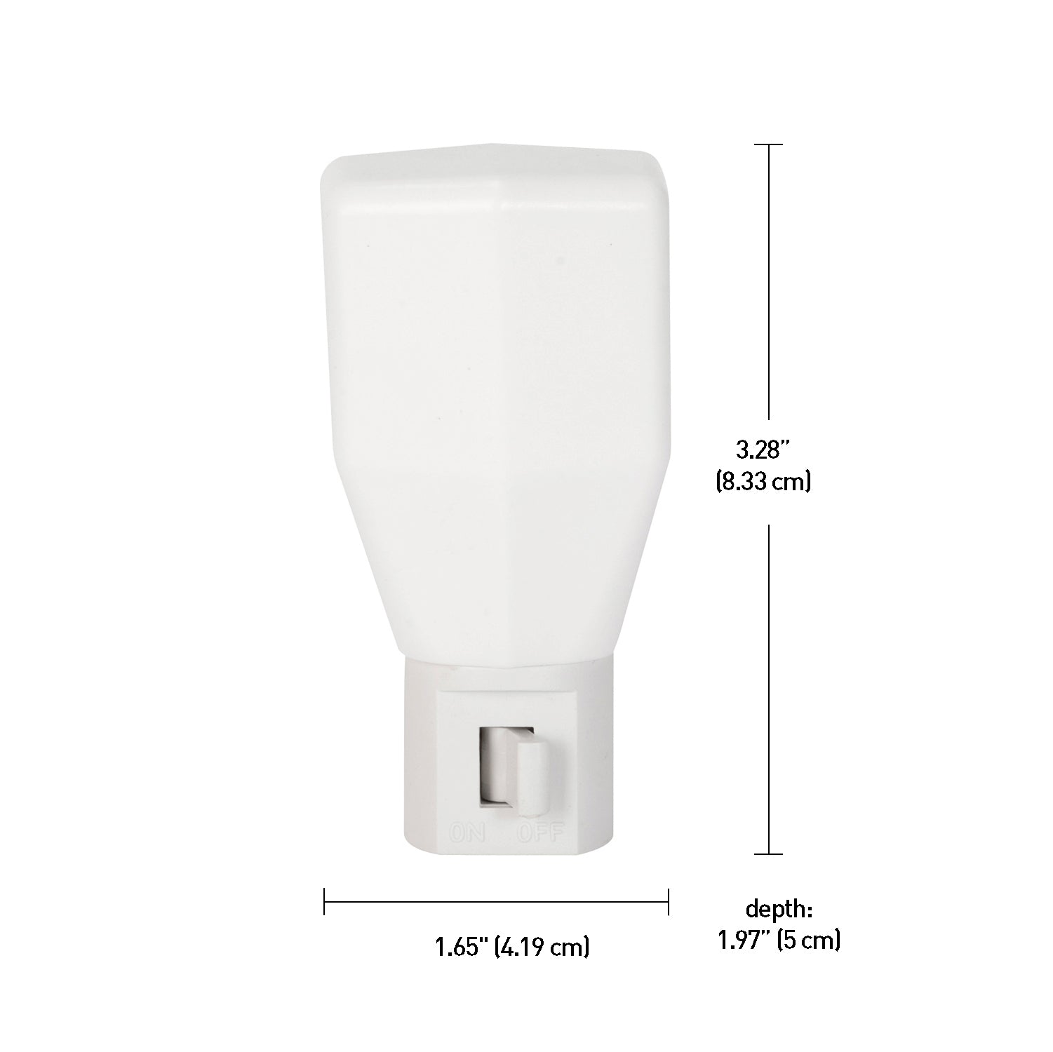Incandescent Manual On/Off Night Light – White