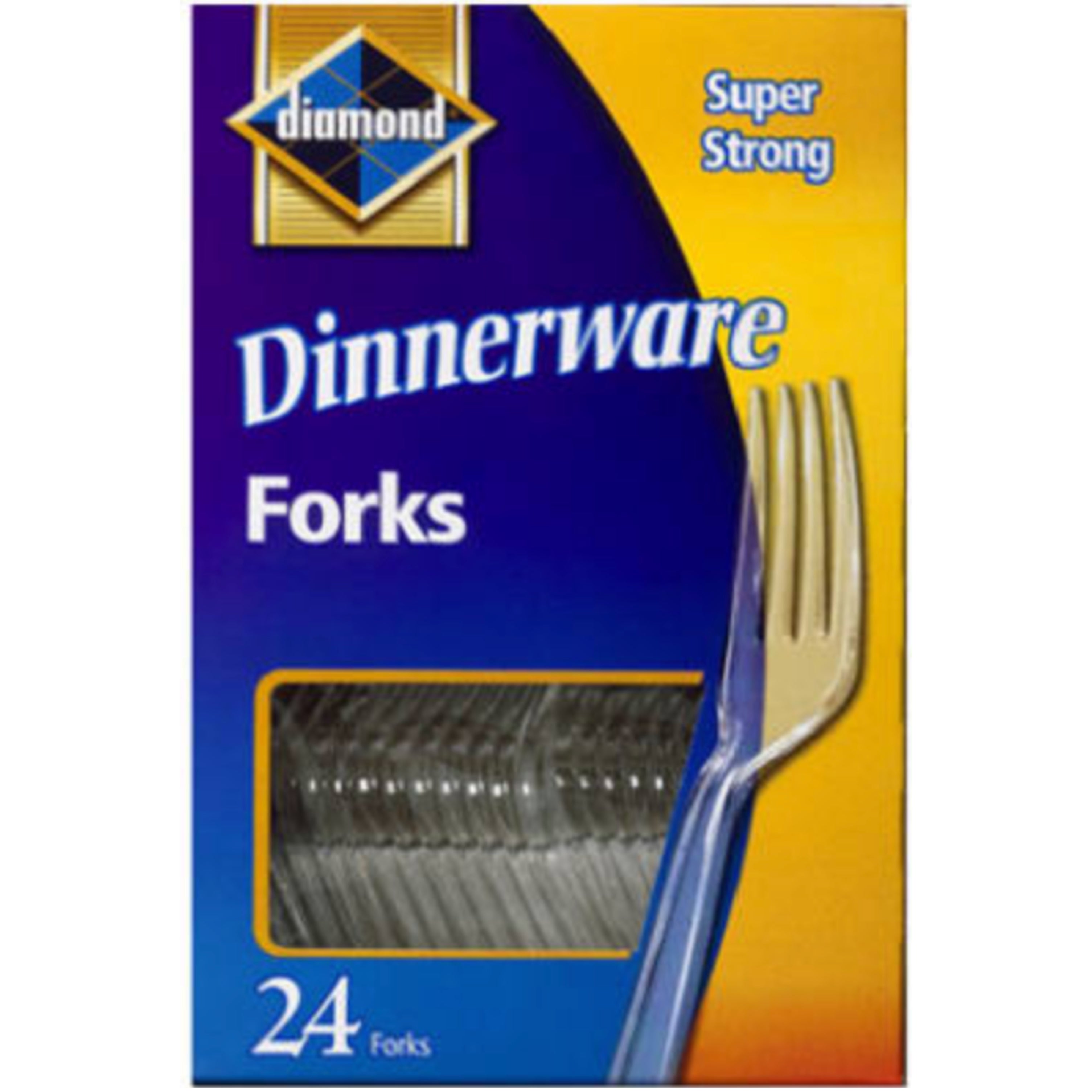 Disposable Clear Plastic Forks – Pack of 24