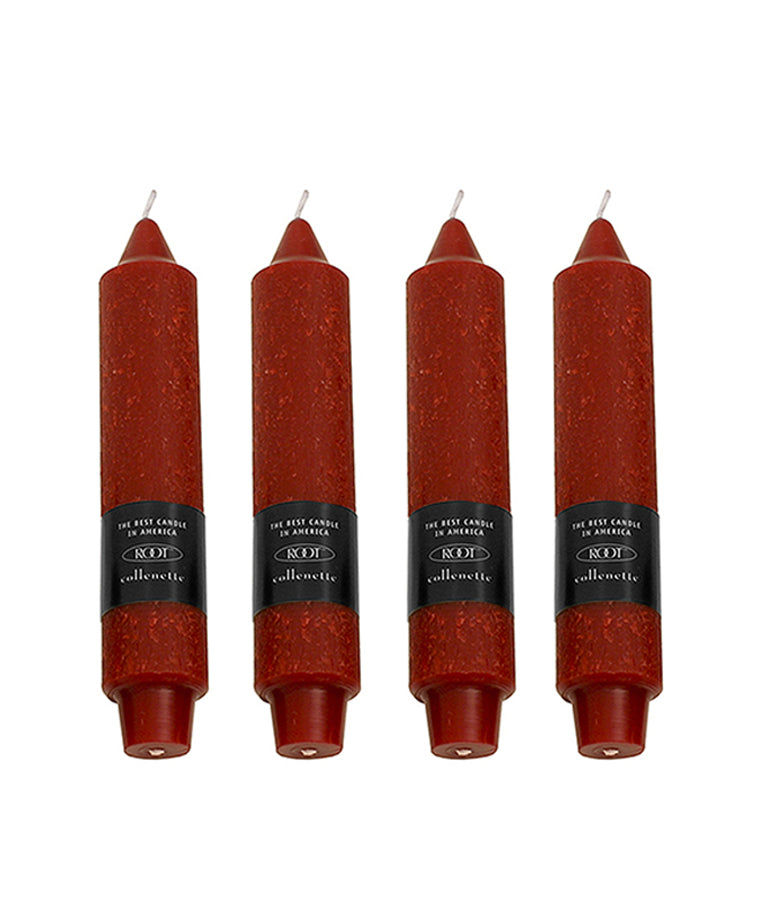 Root Timberline Collenette Candle – Garnet – 7" – Box of 4