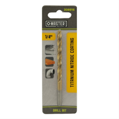 1/4 x 4 Inch Titanium Drill Bit