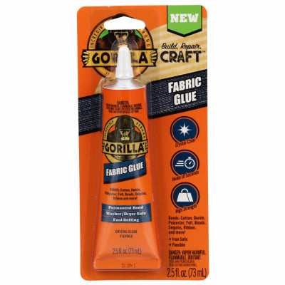 Gorilla Fabric Glue Clear – 2.5oz