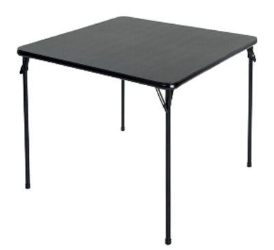 Folding Square Card Table – Black – 34"