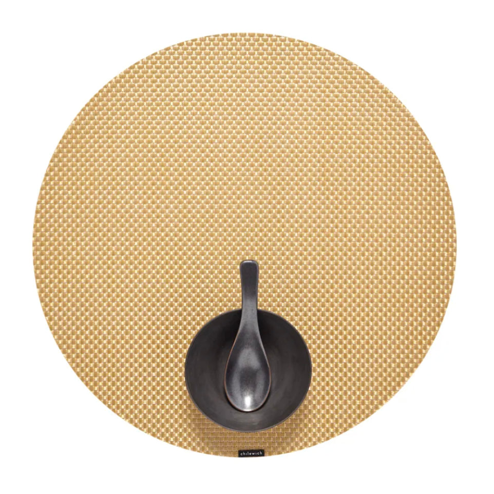 Chilewich Basketweave Round Placemat – Gilded