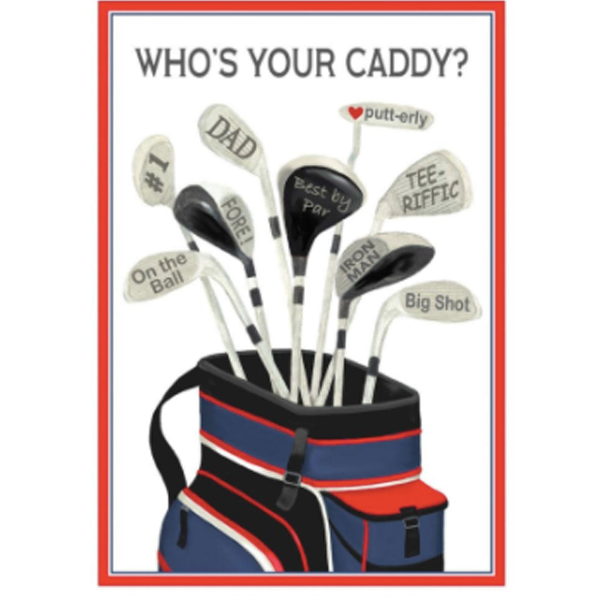 Caspari Father's Day Card Caddy – 1 Card & 1 Envelope