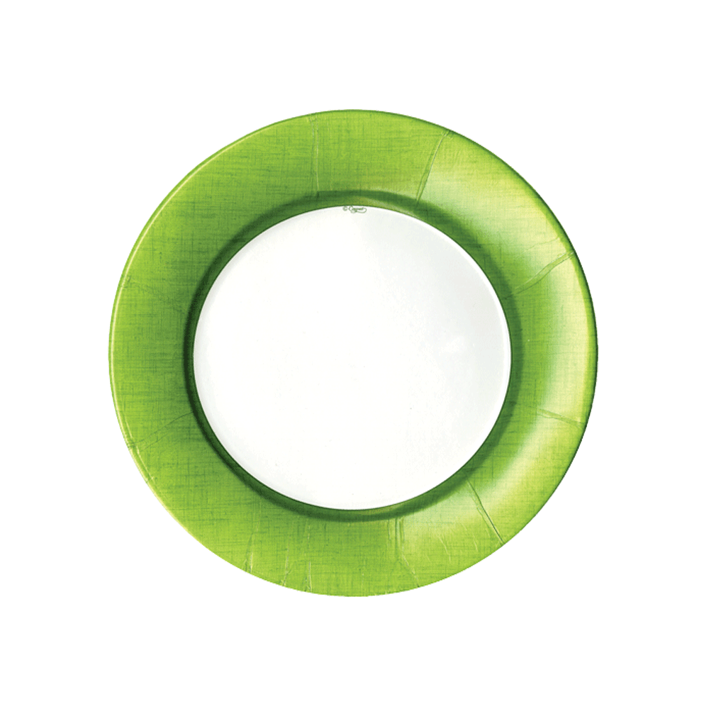 Caspari Linen Moss Paper Salad/Dessert Plates – 8pk