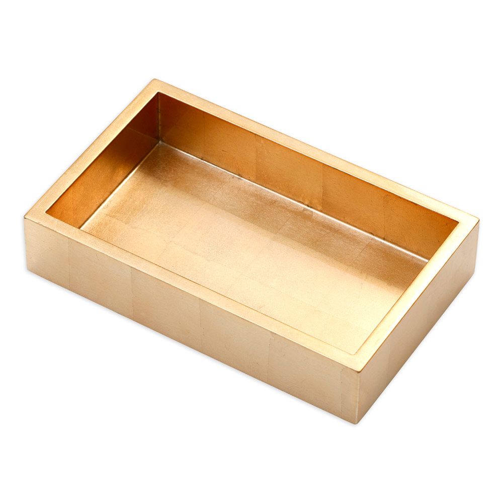 Caspari Lacquer Guest Towel Napkin Holder in Gold