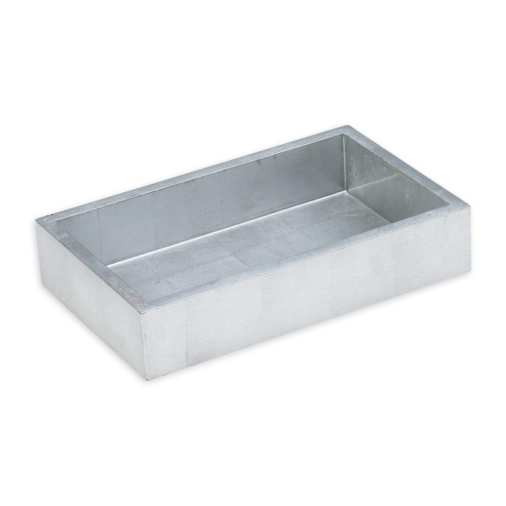 Caspari Lacquer Guest Towel Napkin Holder in Silver