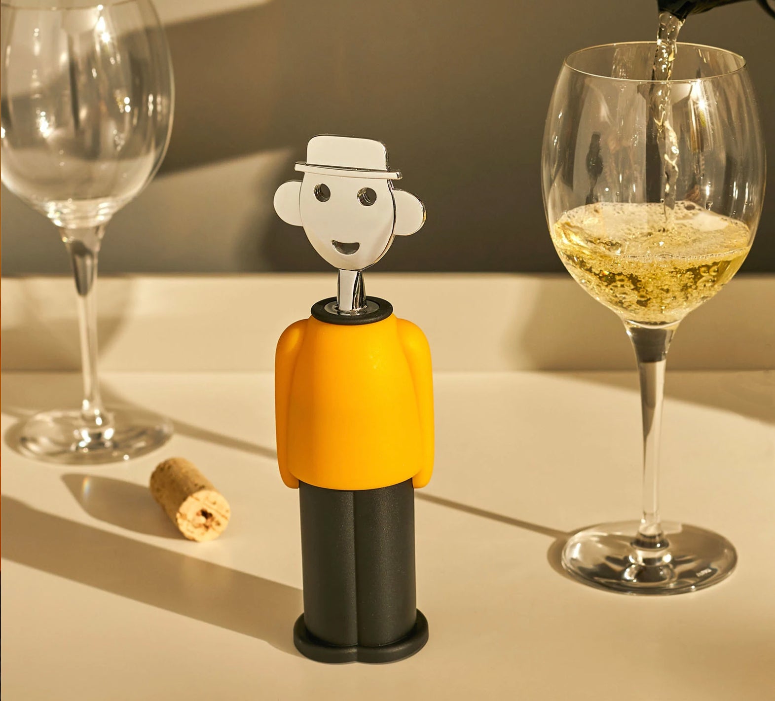 Alessi Alessandro M. Corkscrew – Yellow/Black