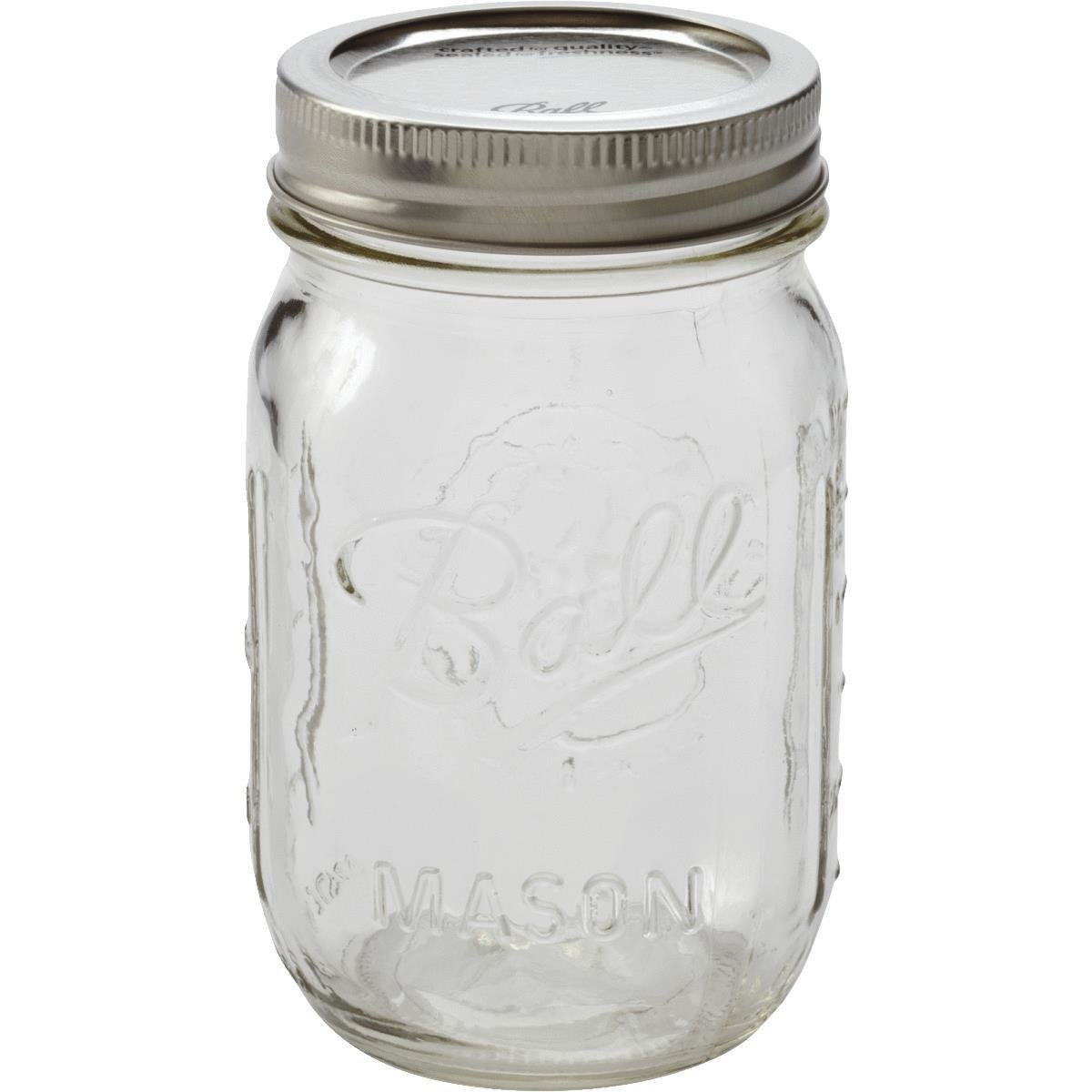 Ball Regular Mouth 16oz Mason Canning Jar – Single