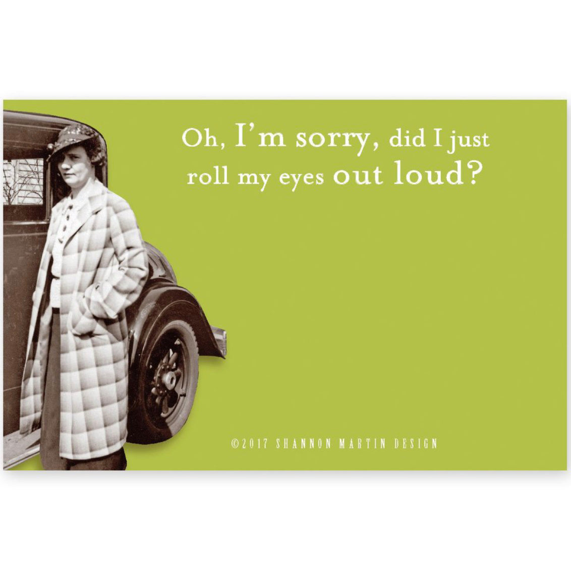 Shannon Martin Sticky Note Pad – Roll My Eyes