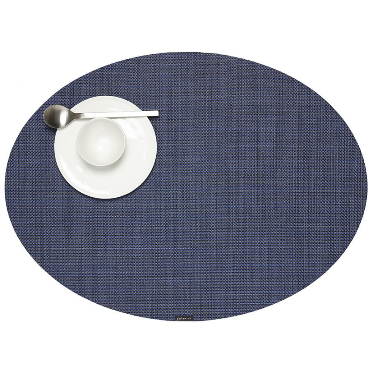 Chilewich Mini Basketweave Oval Placemat – Indigo