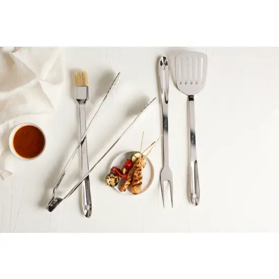 All-Clad BBQ Stainless Steel Tool Set – 4 Piece