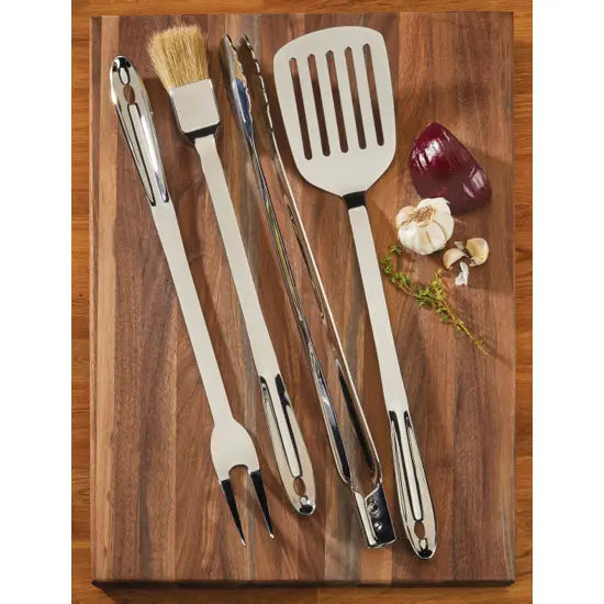 All-Clad BBQ Stainless Steel Tool Set – 4 Piece