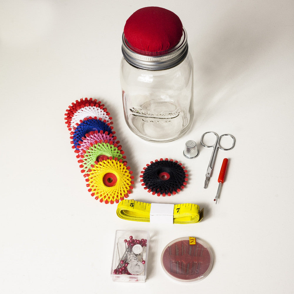 Mason Jar Sewing Kit