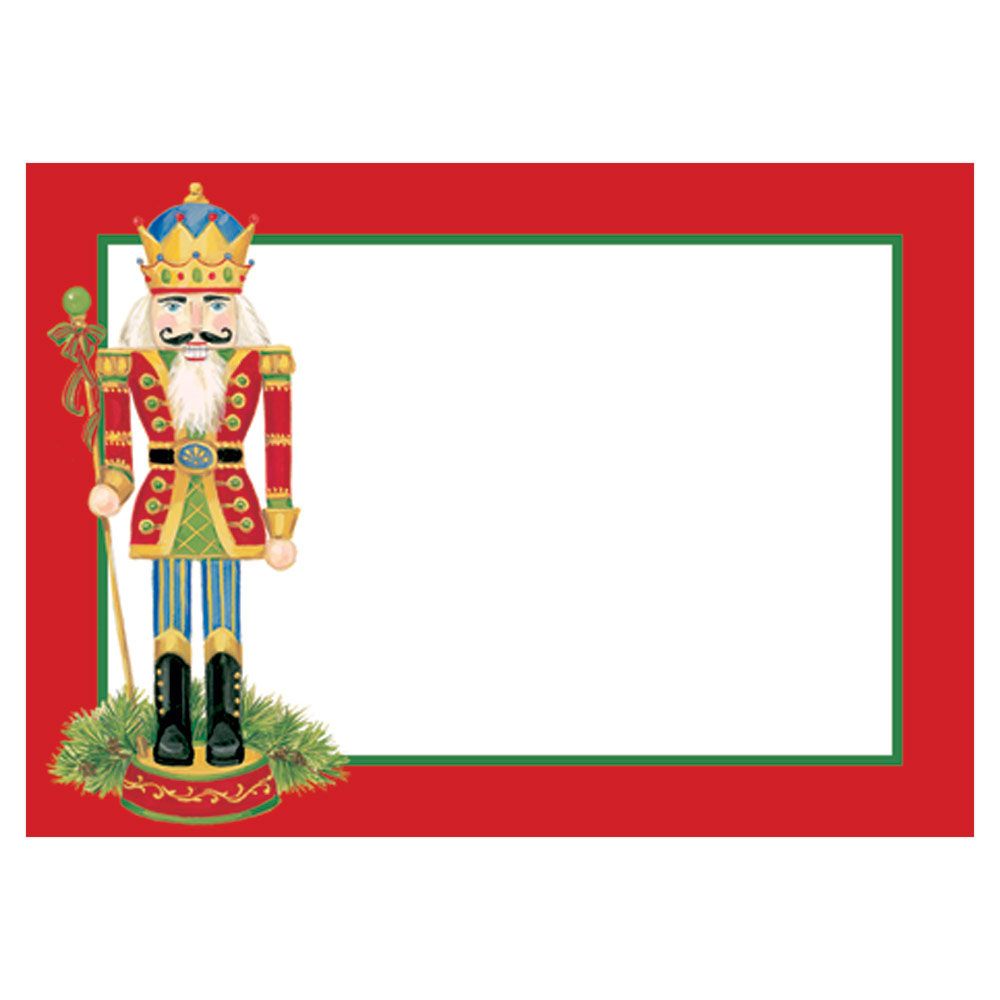 Caspari Nutcrackers Self-Adhesive Labels - 12pk