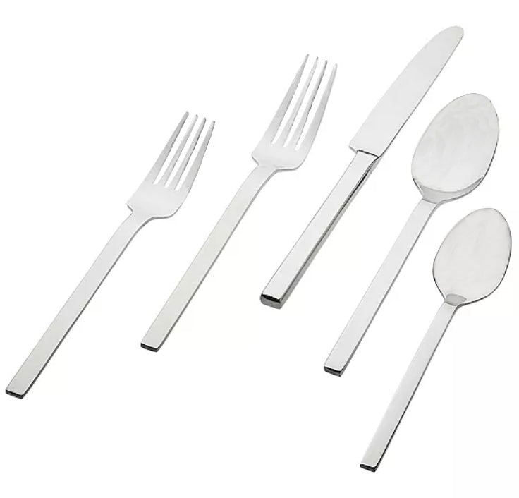 Pfaltzgraff Silver Stainless Steel Flatware Dinner Knife Set 2 pc