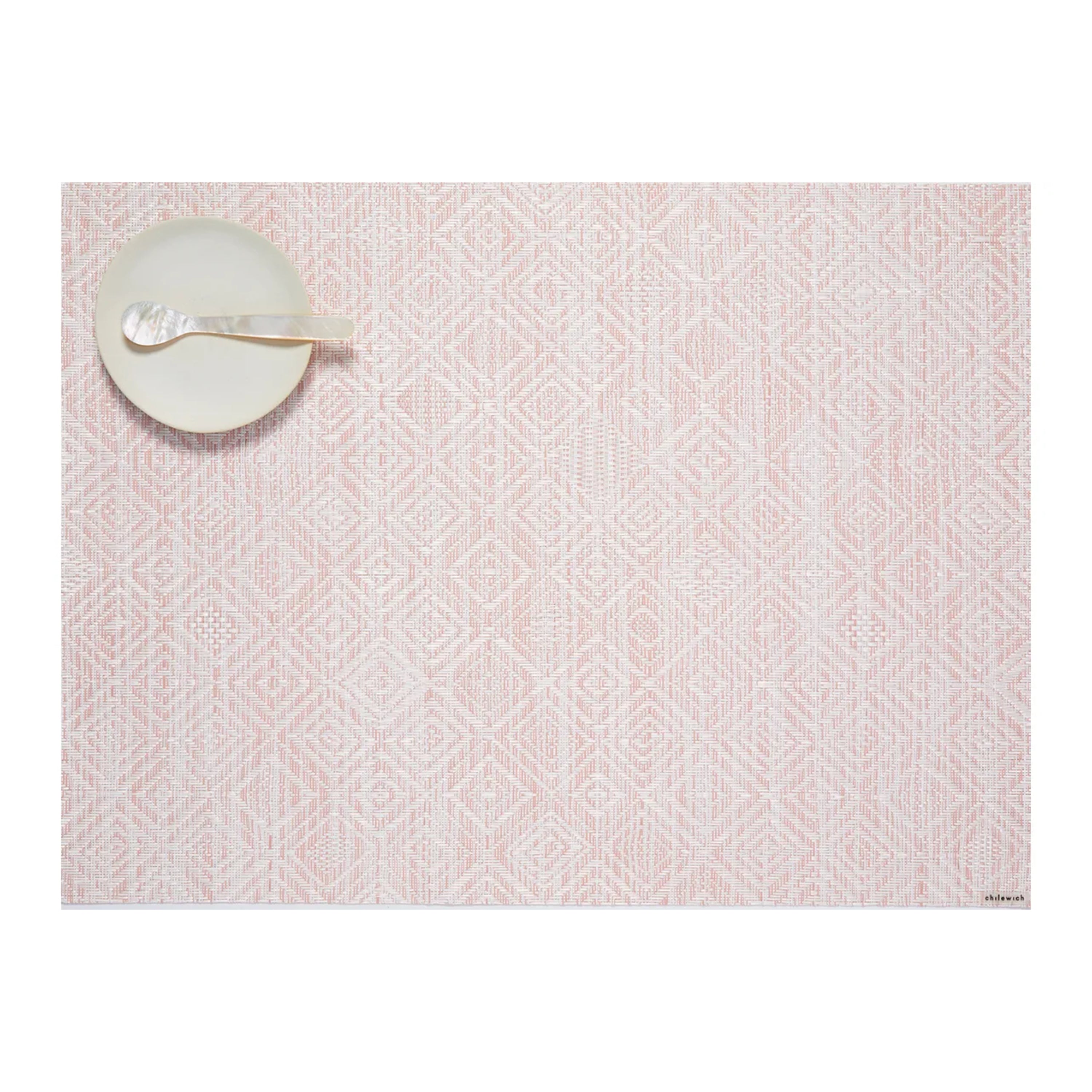 Chilewich Mosaic Rectangle Placemat – Pink Lemonade