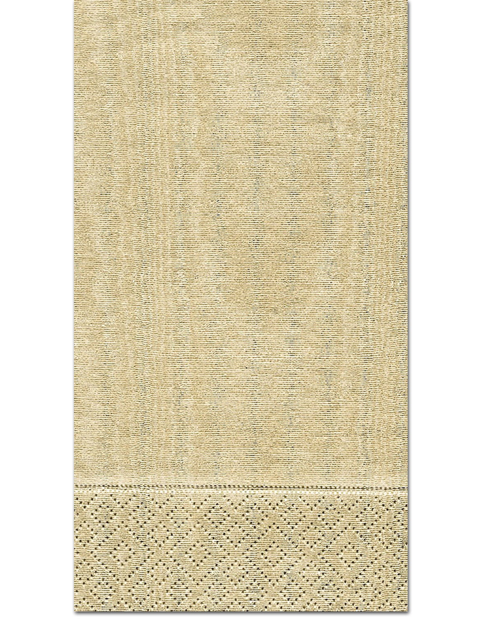 Caspari Moiré Gold Guest Towels - 15pk