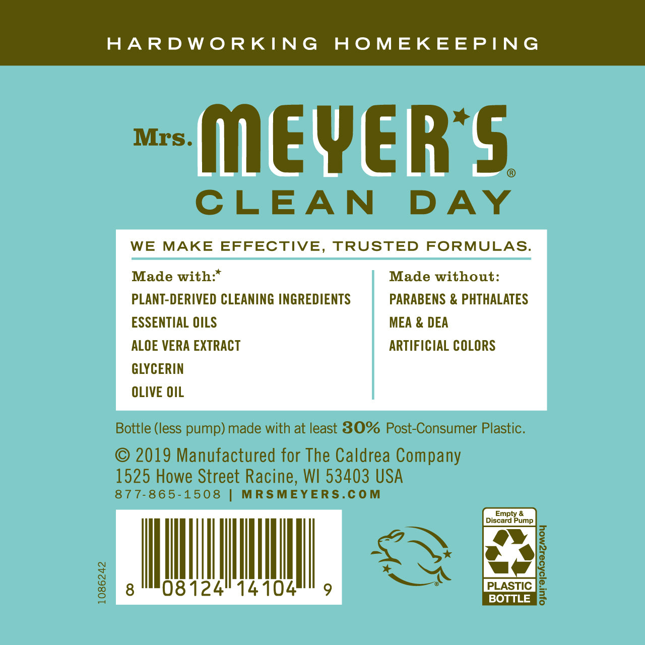 Mrs. Meyer's Basil Liquid Hand Soap – 12oz