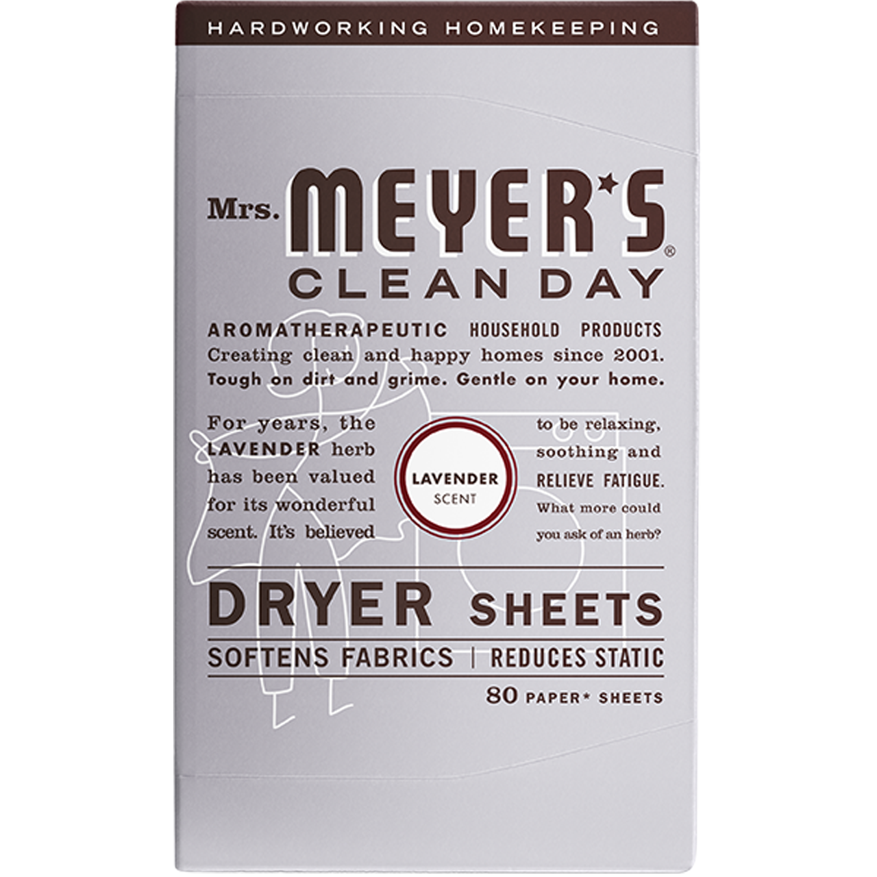 Mrs. Meyer's Lavender Dryer Sheets – 80pk
