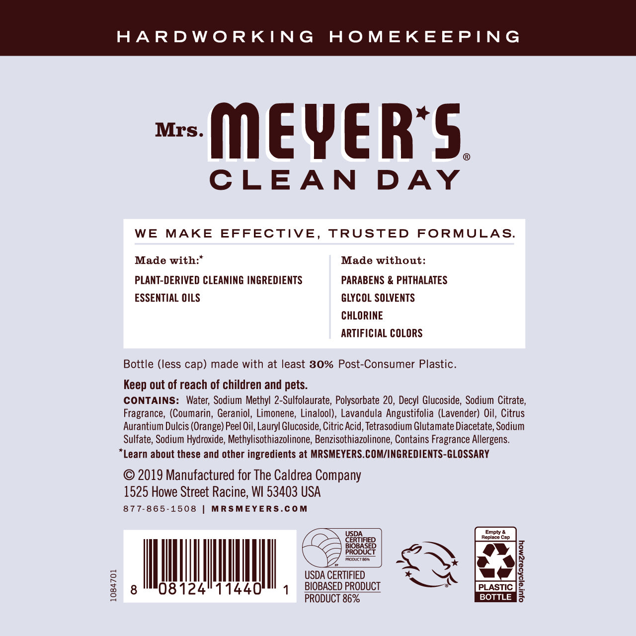 Mrs. Meyer's Lavender Multi-Surface Concentrate – 32oz