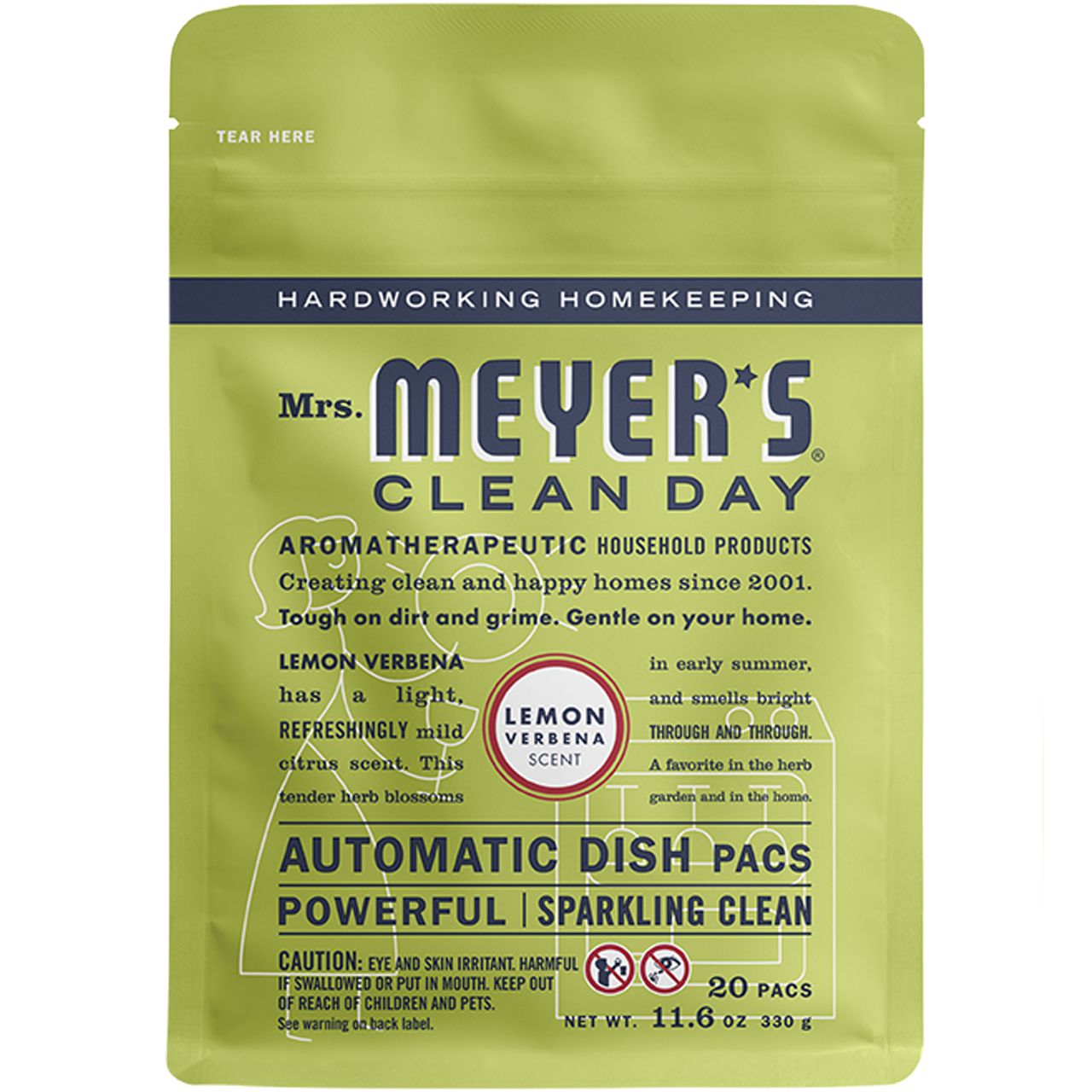 Mrs. Meyer's Lemon Verbena Automatic Dish Pacs – 20ct – S. Feldman