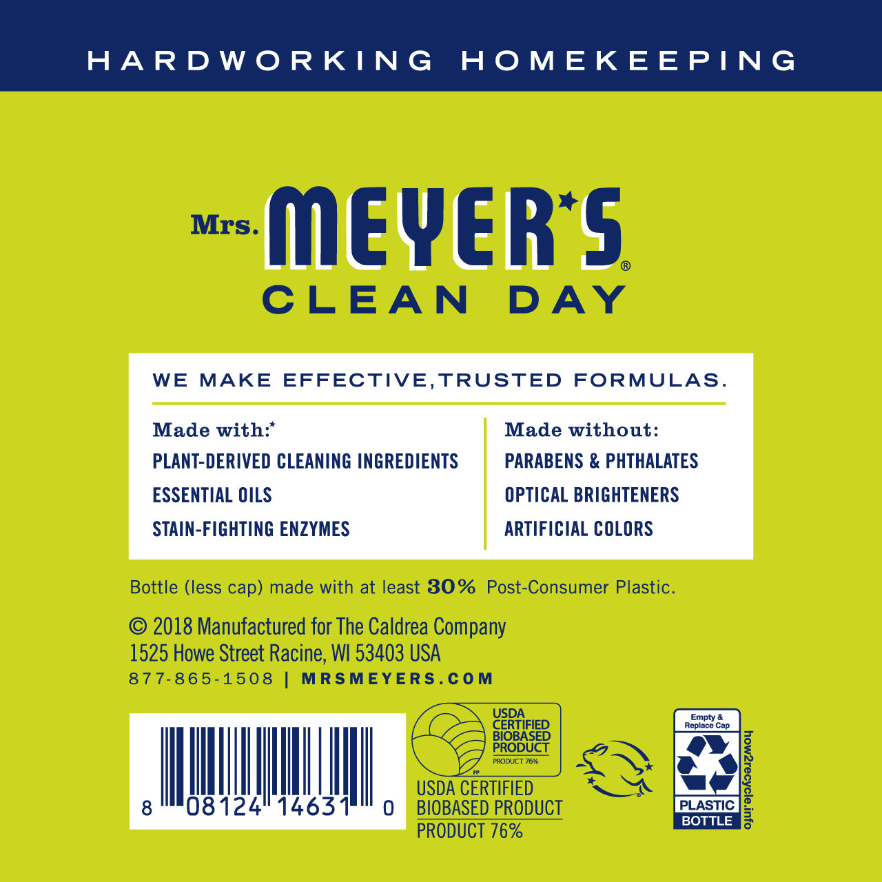 Mrs. Meyer's Lemon Verbena Laundry Detergent – 64oz